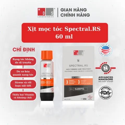 Serum Kích Thích Mọc Tóc SPECTRAL.RS 60ml - Giảm Gãy Rụng, Duy Trì Da Đầu Khỏe Mạnh, Dành Cho Phụ Nữ U60