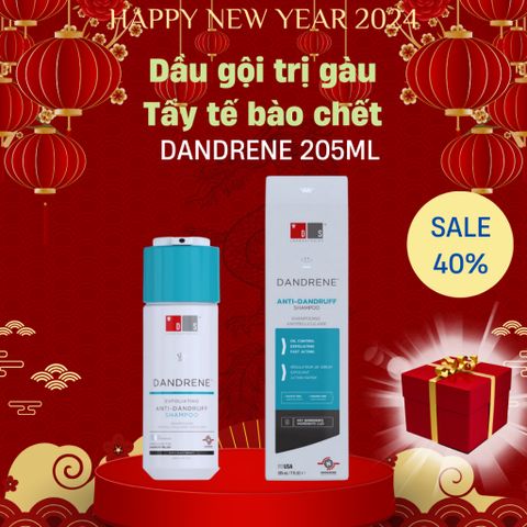 Dầu Gội Chống Gàu Dandrene 205ml - Kiểm Soát Ngứa, Bong Tróc Da Đầu - Giải Pháp Cho Tóc Khỏe Mạnh từ Ds Laboratories