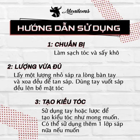 Sáp Vuốt Tóc Menitems Clay - Dưỡng Tạo Kiểu Tự Nhiên, Giữ Nếp Lâu 10H, Hương Thơm Quyến Rũ, Chăm Sóc Tóc Khỏe Mạnh 50g