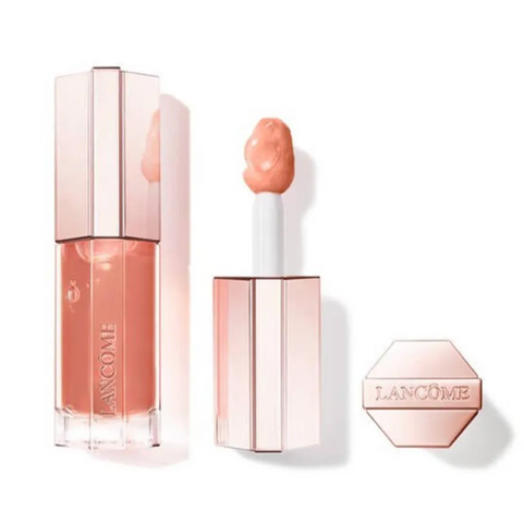 [ tester ] Son Kem Lancôme Lip Idôle Juicy Treat Lip Oil Gloss 25 Toffee Talk Màu Cam San Hô