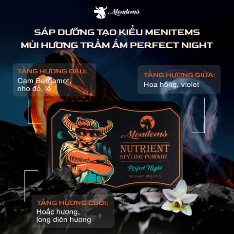 Sáp Vuốt Tóc Menitems Combo - Giữ Nếp Tự Nhiên 10H, Hương Nước Hoa, Dưỡng Tóc Khỏe Mạnh, Phong Cách Nam Ép Kiểu