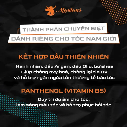 Sáp Vuốt Tóc Nam Menitems Perfect Night - Sáp Dưỡng Tạo Kiểu Giữ Nếp Tự Nhiên 16H, Hương Nước Hoa Tươi Mát