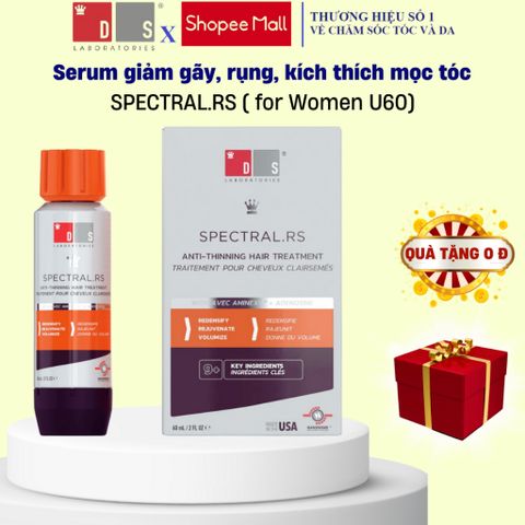 Serum Kích Thích Mọc Tóc SPECTRAL.RS 60ml cho Phụ Nữ - Giảm Rụng Tóc, Tăng Độ Dày Tóc, Phục Hồi Kích Thước Tóc Tự Nhiên