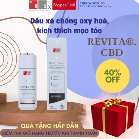 Dầu Xả Kích Thích Mọc Tóc REVITA® CBD 205ML - Chống Oxy Hóa, Nuôi Dưỡng Tóc Dày Mượt, An Toàn Cho Tóc Mỏng, Gãy Rụng