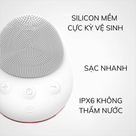 Máy rửa mặt thông minh STIMUBRUSH - Cleansing Facial Massage for Smooth Skin, Tẩy Tế Bào Chết và Giảm Mụn, Hàng Mỹ
