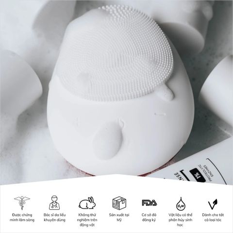 Máy rửa mặt thông minh STIMUBRUSH - Cleansing Facial Massage for Smooth Skin, Tẩy Tế Bào Chết và Giảm Mụn, Hàng Mỹ