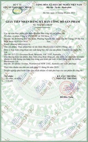 Blackmores CoQ10 150mg - Viên uống hỗ trợ sức khỏe tim mạch, tăng cường mạch máu, 30 viên nhập khẩu chính ngạch từ Úc