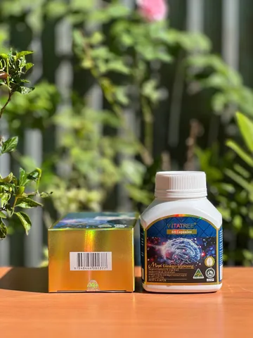 Viên uống hỗ trợ tuần hoàn não Vitatree Maxi Ginkgo 9500mg - 60 viên nang cứng cho trí nhớ và sự tập trung tốt hơn
