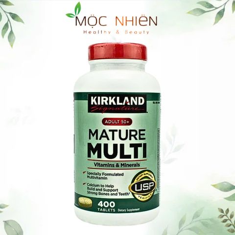 Vitamin tổng hợp Kirkland Mature Multi Adult 50+ 400 viên.  365724
