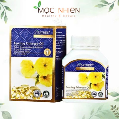Tinh Dầu Hoa Anh Thảo Vitatree 100 Viên - Hỗ Trợ Cân Bằng Nội Tiết, Giảm Triệu Chứng Tiền Kinh Nguyệt, Cải Thiện Da Khỏe Mạnh