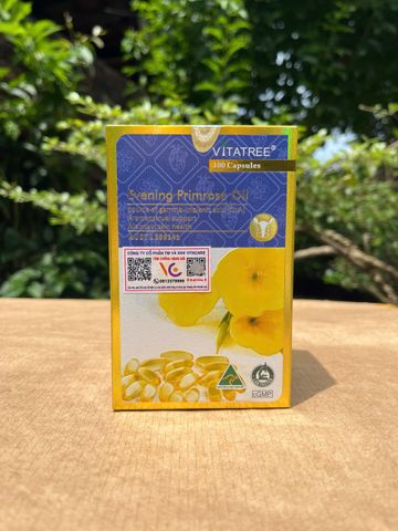 Tinh Dầu Hoa Anh Thảo Vitatree 100 Viên - Hỗ Trợ Cân Bằng Nội Tiết, Giảm Triệu Chứng Tiền Kinh Nguyệt, Cải Thiện Da Khỏe Mạnh
