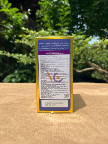 Tinh Dầu Hoa Anh Thảo Vitatree 100 Viên - Hỗ Trợ Cân Bằng Nội Tiết, Giảm Triệu Chứng Tiền Kinh Nguyệt, Cải Thiện Da Khỏe Mạnh