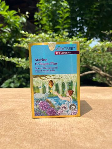 Viên Uống Vitatree Marine Collagen Plus 100 Viên - Giúp Đẹp Da, Tóc, Móng - Hỗ Trợ Lão Hóa, Tăng Cường Sức Khỏe Phụ Nữ