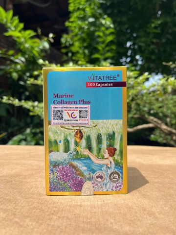 Viên Uống Vitatree Marine Collagen Plus 100 Viên - Giúp Đẹp Da, Tóc, Móng - Hỗ Trợ Lão Hóa, Tăng Cường Sức Khỏe Phụ Nữ