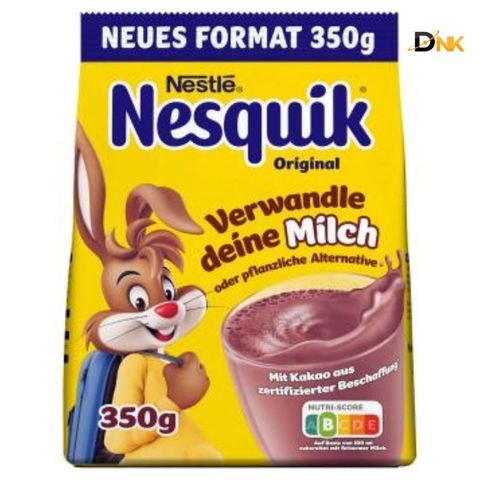 Bột Cacao Nesquik Chính Hãng Đức 350g - Thức Uống Dinh Dưỡng Giàu Canxi & Vitamin D Cho Bé, Hương Vị Chocolate Thơm Ngon