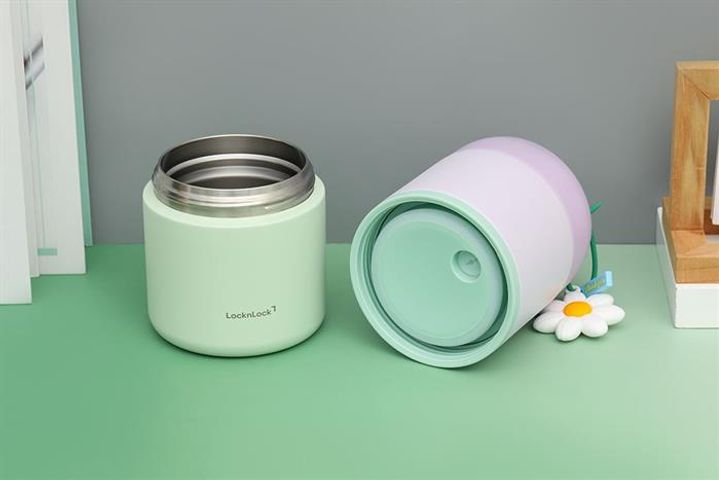 Hộp Cơm Giữ Nhiệt Inox LocknLock LHC8055VOL 2025 - Hộp Đựng Bữa Trưa Vacuum 330ml & 520ml - Màu Tím Chính Hãng
