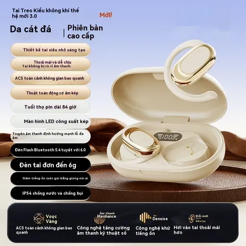 Tai Nghe Không Dây GT735 OWS - Bluetooth 5.4 Chống Nước, Điều Khiển Cảm Ứng, Tai Nghe Thể Thao Tích Hợp Micrô Chống Ồn