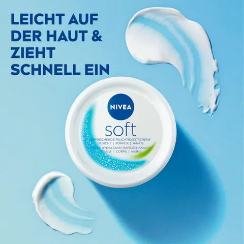 Kem Dưỡng Da Nivea Soft 50ml - Kem Dưỡng Ẩm Đa Năng Cho Mọi Loại Da, Hương Thơm Dễ Chịu, Phù Hợp Cho Mặt Và Cơ Thể