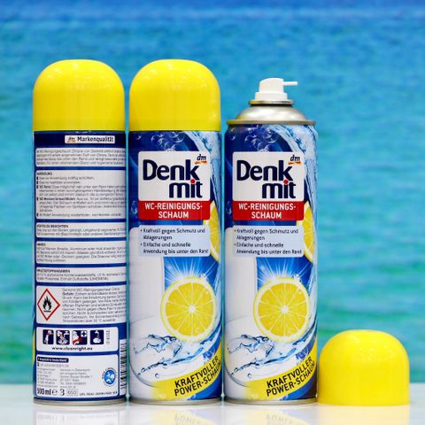 Xịt vệ sinh bồn cầu Denkmit hương chanh, 500ml