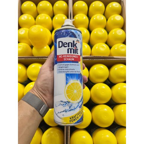 Xịt vệ sinh bồn cầu Denkmit hương chanh, 500ml