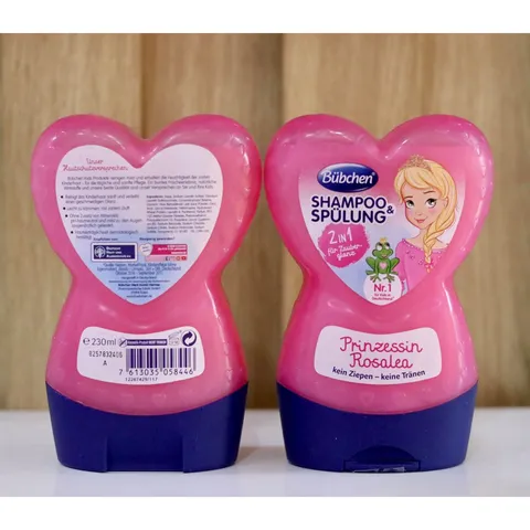 Dầu Gội - Xả 2 in 1 Bübchen Rosalea cho Trẻ Em - Chăm Sóc Tóc Dịu Nhẹ, Hương Thơm Ngọt Ngào, Phù Hợp Với Da Nhạy Cảm