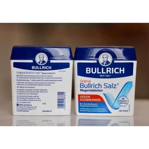 Viên Uống Hỗ Trợ Tiêu Hóa Bullrich Salz 180 Viên - Giảm Ợ Nóng, Khó Chiu, Hàng Đức Chính Hãng