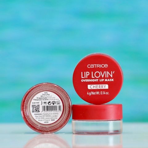 Mặt Nạ Môi Catrice Lip Lovin’ Overnight Cherry - Dưỡng ẩm, Phục hồi, Đôi môi căng mọng tự nhiên, Sản phẩm làm đẹp ban đêm
