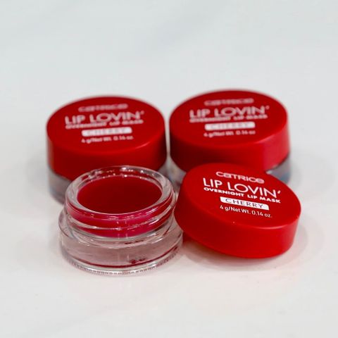 Mặt Nạ Môi Catrice Lip Lovin’ Overnight Cherry - Dưỡng ẩm, Phục hồi, Đôi môi căng mọng tự nhiên, Sản phẩm làm đẹp ban đêm