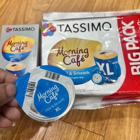 Viên Nén Cà Phê Tassimo Morning Café Mild & Smooth XL - Hương Vị Dịu Nhẹ, Dùng Cho Máy Pha TASSIMO, 21 Viên Tiện Lợi