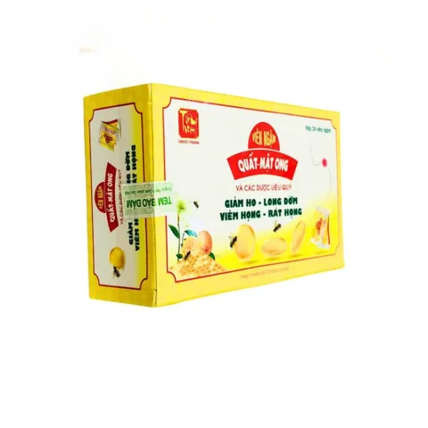 Viên Ngậm Ho Tâm Việt Quất Mật Ong - Hỗ Trợ Giảm Ho, Đau Họng, Bổ Phế - Hộp 24 Viên Chất Lượng Cao, An Toàn Cho Gia Đình