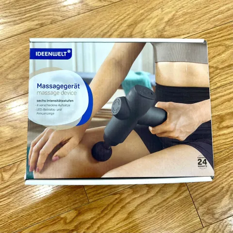 Máy Mát Xa Cầm Tay Ideenwelt – Thiết Bị Thư Giãn Cơ Bắp, 4 Đầu Massage, Tốc Độ 3.600 Vòng/Phút, Pin Sạc Tiện Lợi, Phù Hợp Người Cao Tuổi, Văn Phòng, Thể Thao