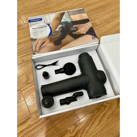 Máy Mát Xa Cầm Tay Ideenwelt – Thiết Bị Thư Giãn Cơ Bắp, 4 Đầu Massage, Tốc Độ 3.600 Vòng/Phút, Pin Sạc Tiện Lợi, Phù Hợp Người Cao Tuổi, Văn Phòng, Thể Thao