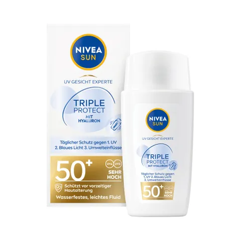 Kem chống nắng Dưỡng Da Nivea Triple Protect - LSF50, 40ml