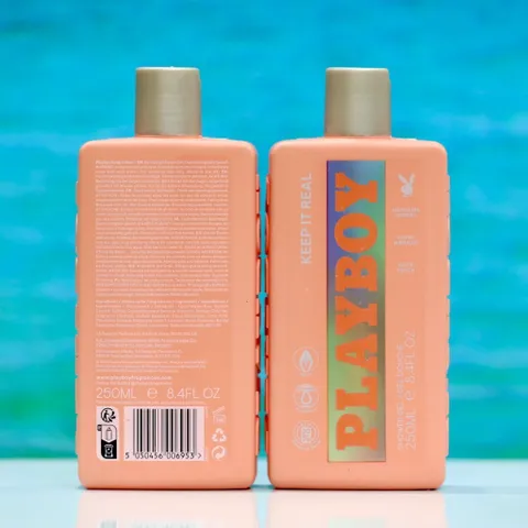 Sữa tắm Playboy KEEP IT REAL 250ml - Hương quýt, dâm bụt & xạ hương, Dưỡng ẩm & Làm sạch da, Sản phẩm thuần chay từ Đức