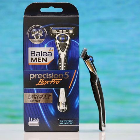Dao Cạo Râu Balea Men Precision 5 Flex-Pro - 5 Lưỡi Cạo Sắc Bén, Linh Hoạt và Bảo Vệ Da, Phù Hợp Với Mọi Loại Da