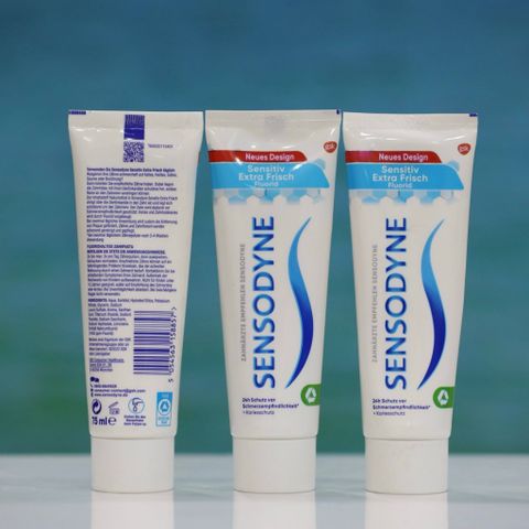 Kem Đánh Răng Sensodyne Sensitiv Extra Frisch – Bảo Vệ Răng Nhạy Cảm, Hơi Thở Thơm Mát