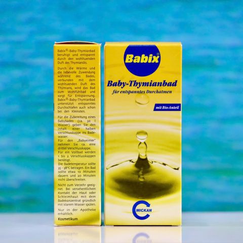Tinh dầu Tắm Babix Baby-Thymianbad 125ml - Giúp Bé Thư Giãn Dễ Chịu Với Chiết Xuất Tự Nhiên An Toàn, Cảm Giác Thoải Mái