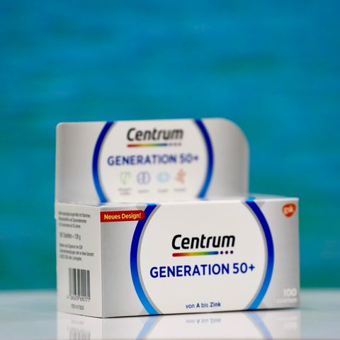 Vitamin tổng hợp cho người trên 50 tuổi Centrum Generation 50+ Hộp 100 viên [Hàng Đức]