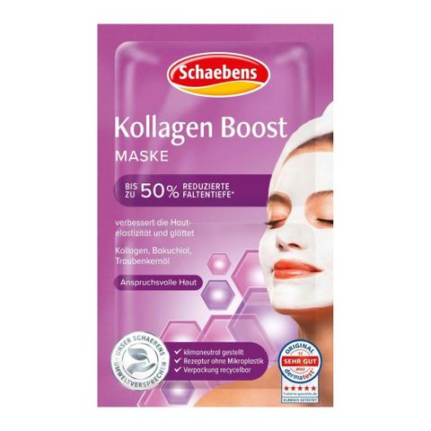 Mặt Nạ Collagen Boost Schaebens 10ml - Chăm Sóc Da Nhạy Cảm, Giảm Nếp Nhăn, Da Mịn Màng và Trẻ Trung