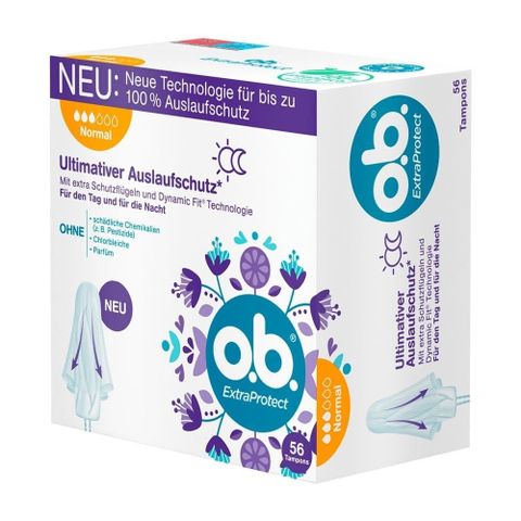 Băng vệ sinh Tampon 3 giọt O.B. ExtraProtect – Bảo vệ tối ưu cả ngày và đêm