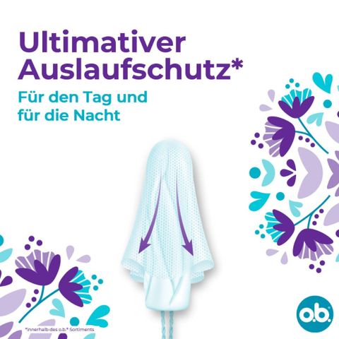 Băng vệ sinh Tampon 3 giọt O.B. ExtraProtect – Bảo vệ tối ưu cả ngày và đêm