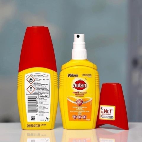 Xịt Chống Muỗi Autan 100ml - Hiệu Quả Cao, Mùi Thơm Dễ Chịu, Bảo Vệ Gia Đình Chống Côn Trùng, An Toàn Cho Bé Từ 2 Tuổi