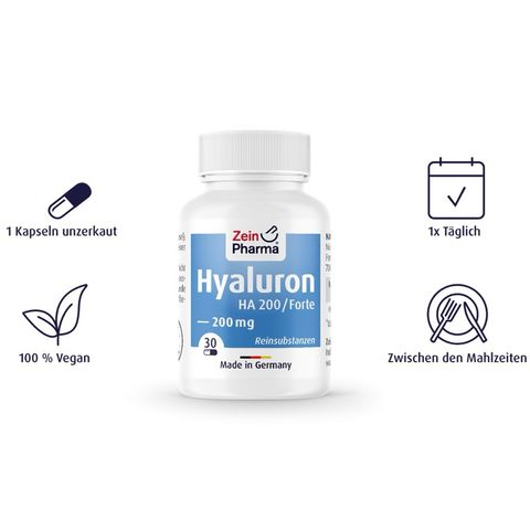 Viên uống Hyaluron Forte HA 200mg cấp  nước cấp ẩm cho làn da căng bóng.
