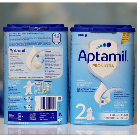 Sữa công thức Aptamil số 2 Pronutra 800g - Dinh dưỡng hoàn hảo cho bé từ 6 tháng tuổi, hỗ trợ phát triển thể chất và trí tuệ