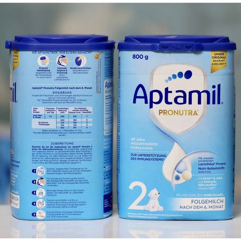 Sữa công thức Aptamil số 2 Pronutra 800g - Dinh dưỡng hoàn hảo cho bé từ 6 tháng tuổi, hỗ trợ phát triển thể chất và trí tuệ