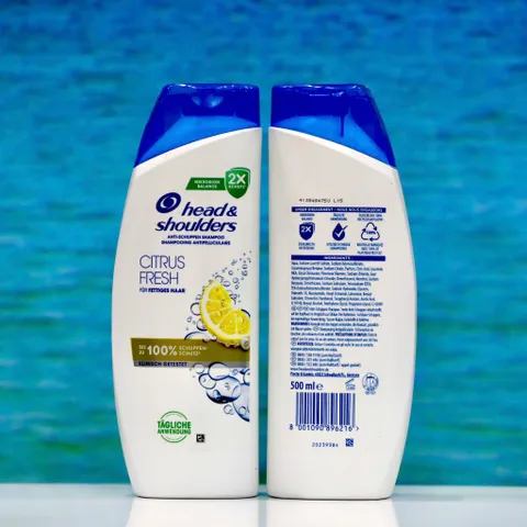 Dầu Gội Head & Shoulders Hương Chanh Citrus Fresh 500ml- Sự Kết Hợp Hoàn Hảo Cho Mái Tóc Sạch Khỏe