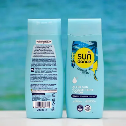 Kem dưỡng ẩm Sundace màu xanh 200ml - Làm dịu và phục hồi da cháy nắng, với lô hội và panthenol, dịu nhẹ cho làn da.
