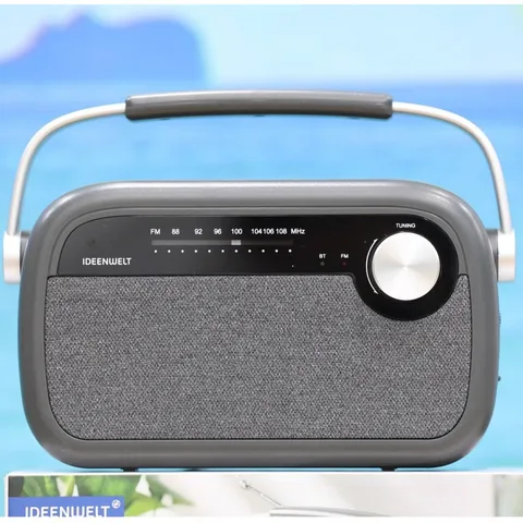 Radio Bluetooth Ideenwelt – Nghe đài FM và phát nhạc MP3, tiện dụng cho đi dã ngoại và tại nhà, Hàng Đức chất lượng cao