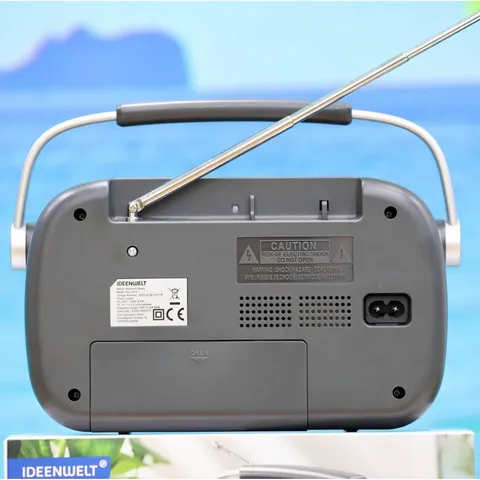 Radio Bluetooth Ideenwelt – Nghe đài FM và phát nhạc MP3, tiện dụng cho đi dã ngoại và tại nhà, Hàng Đức chất lượng cao