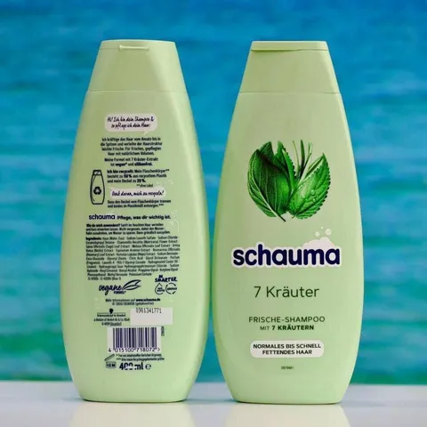 Dầu Gội Schauma 7 Kräuter 400ml – Làm Sạch Da Đầu, Kiểm Soát Dầu, Hương Thảo Mộc Tươi Mát